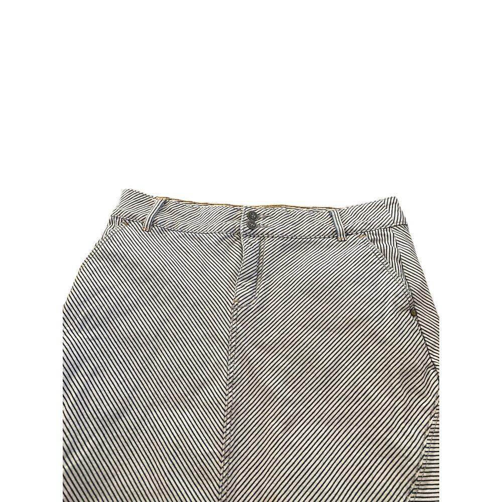 Anthropologie Women's Pilcro and the Letterpress Striped Denim Pencil Skirt 28 - Picture 7 of 9
